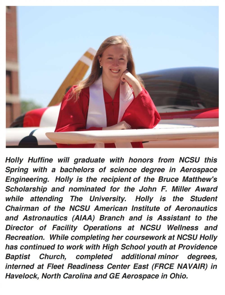 Matthew Scholar Holly Huffine to graduate with Honors
