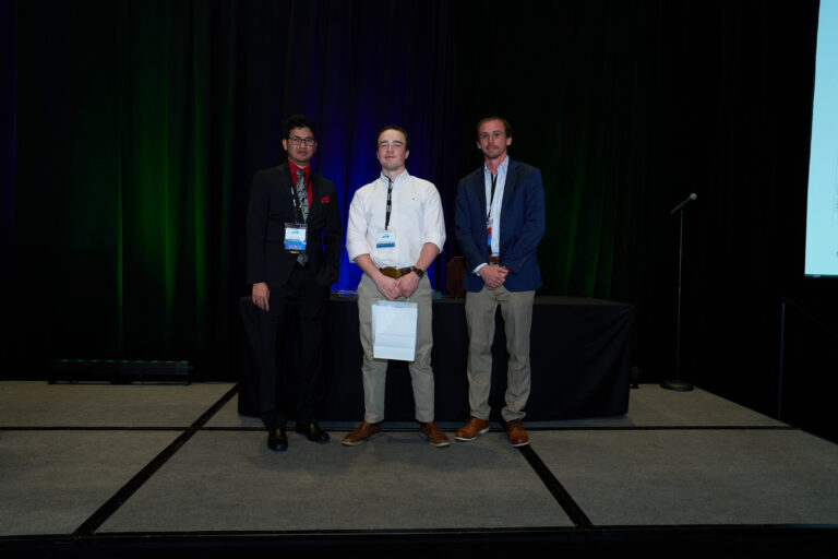 to the left- Shoaib Quader, center- Benjamin England, to the right- Gage King